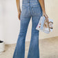 Slit Bootcut Jeans with Pockets