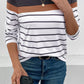 Striped Round Neck Long Sleeve T-Shirt