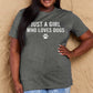 Malibu Dreams Simply Love Full Size Dog Paw Graphic Cotton T-Shirt