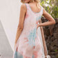 Tie-Dye Sleeveless Dress with Pockets