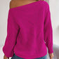 NotSoBasic Openwork Long Sleeve Sweater