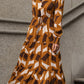 Printed Tied Pocketed Lantern Sleeve Dress