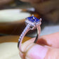 1 Carat Moissanite 925 Sterling Silver Square Ring 💜