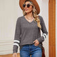 Full Size V-Neck Long Sleeve T-Shirt