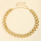 1" Width Acrylic Curb Chain Belt