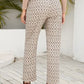 Tied Printed Pants with Pockets