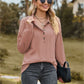 Full Size Collared Neck Long Sleeve Blouse