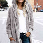 Teddy Hooded Jacket with Pockets