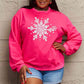 Simply Love Full Size Christmas Snowflake Graphic Sweatshirt
