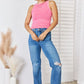 Zenana Ribbed Washed Round Neck Tank - Brand Zenana