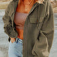 Hannah Full Size Zip-Up Drawstring Hooded Jacket