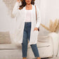 Plus Size Open Front Cardigan With Pockets
