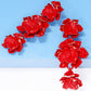 Flower Shape Zinc Alloy Dangle Earrings
