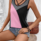Women's Full Size Color Block Tank Top