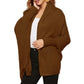 Open Front Batwing Sleeve Cardigan