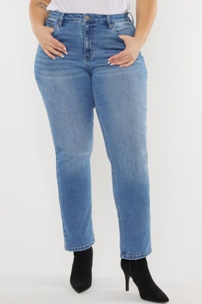 Kancan Full Size Cat's Whiskers High Waist Jeans *