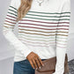 Striped Round Neck Long Sleeve T-Shirt