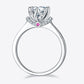 1 Carat Moissanite 925 Sterling Silver Ring  💜
