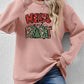 Christmas Themed MERRY AND BRIGHT Long Sleeve Sweatshirt