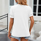 Round Neck Flounce Sleeve T-Shirt