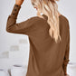 Full Size V-Neck Long Sleeve Blouse