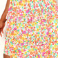 Double Take Strawberry Smocked Sweetheart Neck Flounce Sleeve Strawberry Mini Dress