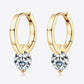 2 Carat Moissanite 925 Sterling Silver Drop Earrings