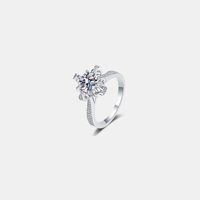 1 Carat Moissanite 925 Sterling Silver Ring 💜