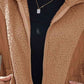 Full Size Zip-Up Collared Neck Jacket