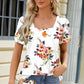 Square Neck Short Sleeve T-Shirt