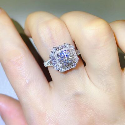 1 Carat Moissanite 925 Sterling Silver Ring 💜