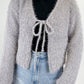 Noelle One Size Tied Open Front Dropped Shoulder Cardigan