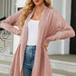 Open Front Long Sleeve Cardigan