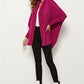Open Front Batwing Sleeve Cardigan