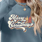 Christmas THEMED Letter Graphic Round Neck Sweatshirt