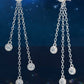 1.2 Carat Moissanite Layered Chain Earrings
