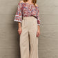 Off Shoulder Bohemian Style Blouse