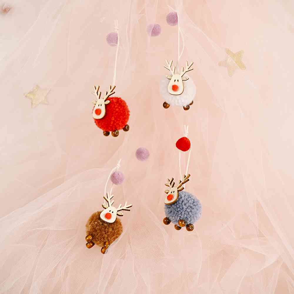 4-Piece Reindeer Hanging Christmas Widgets