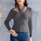 Halter Neck Long Sleeve Sweater