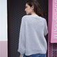 Women's TrendiStyles Rib-Knit Balloon Sleeve Cardigan