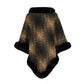 Kenya One Size Faux Fur Trim Poncho