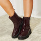 Forever Link Side Zip Wine Platform Boots