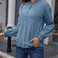 Frill Button Up Flounce Sleeve Blouse