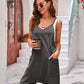 Spaghetti Strap Romper with Pockets