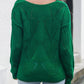 TrendiStyles Openwork V-Neck Dropped Shoulder Sweater 🦋