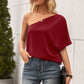 Single Shoulder Half Sleeve T-Shirt