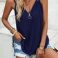 Eyelet V-Neck Double Strap Cami