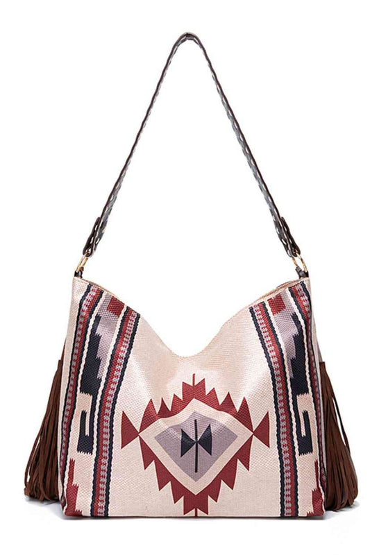 Rustic Southwestern Geometric Canvas Tote Bag