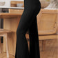 Front Slit Flare Leg Pants