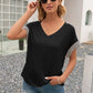 Striped V-Neck Short Sleeve T-Shirt